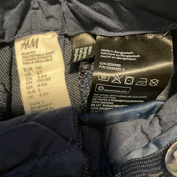 H&M SLIM FIT SUIT PANTS boys size 5T - Picture 3 of 6